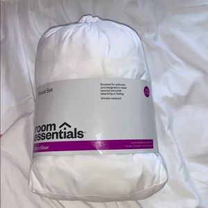 white sheet set TWIN